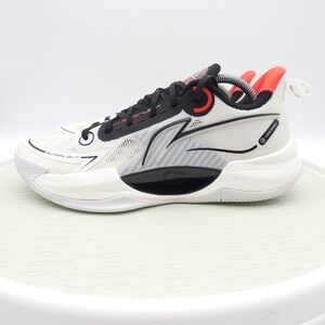 Li-Ning Superlight Basketball Shoes White Black Red ABAT029-1 Mens 10.5